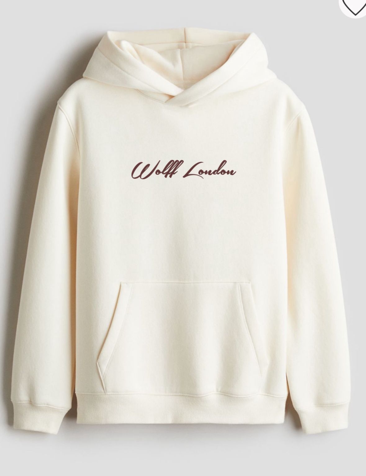 Premium Cotton Off White Hoodie