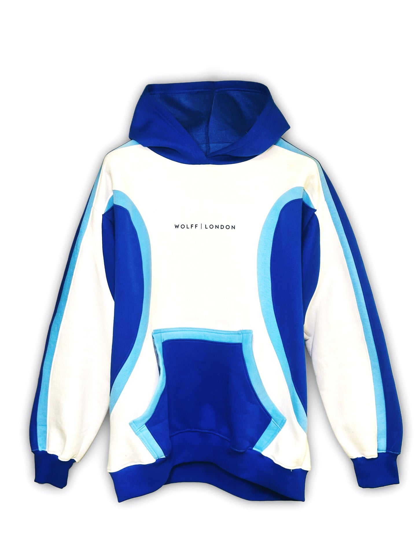 WOLFF | LONDON Aqua Curve Hoodie