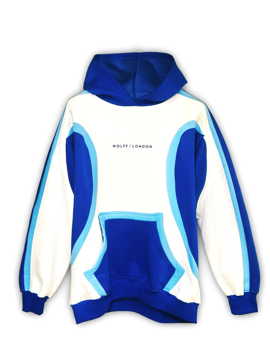 WOLFF | LONDON Aqua Curve Hoodie