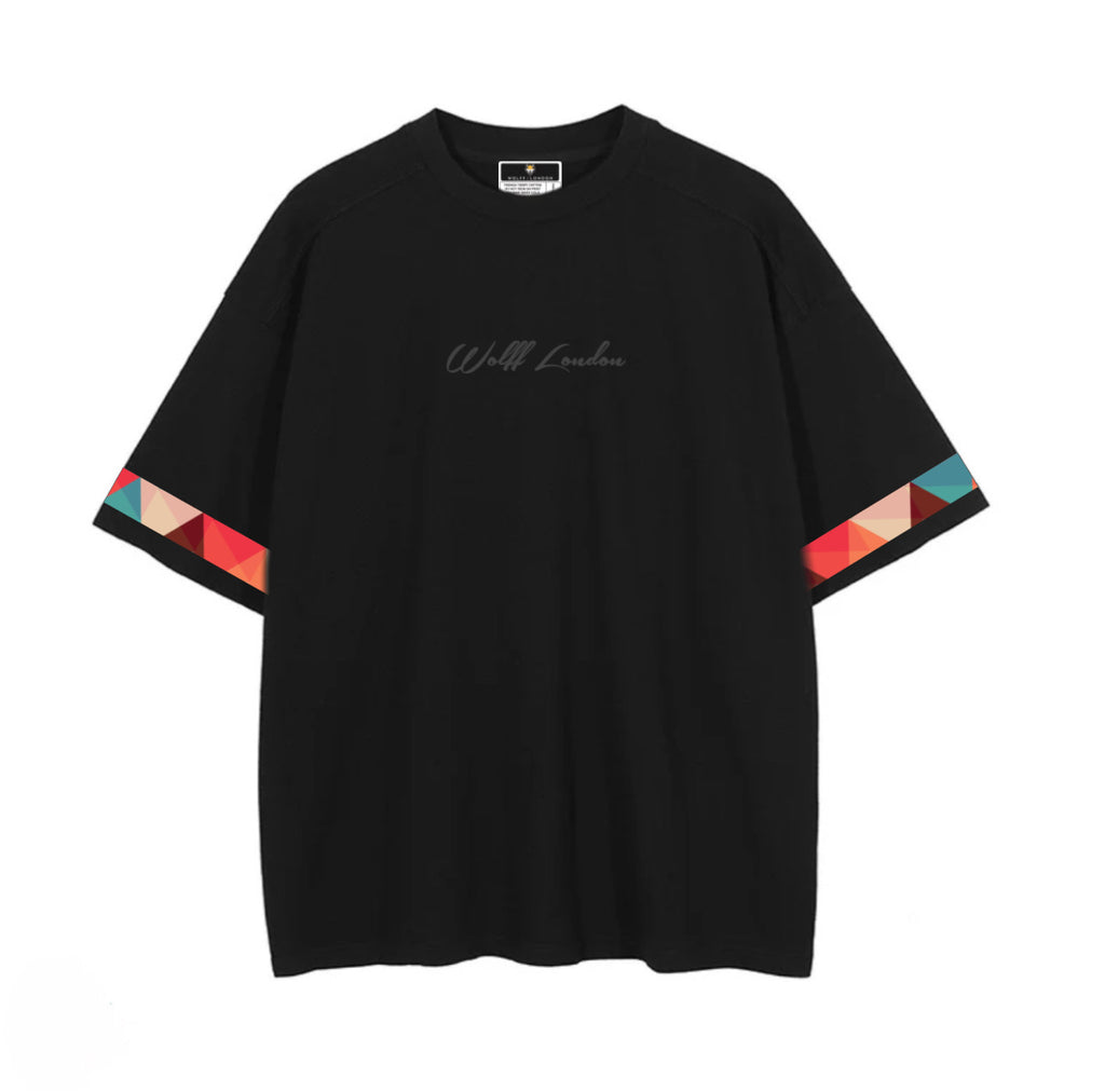 WOLFF | LONDON Mosaic Sleeve Oversized T-shirt