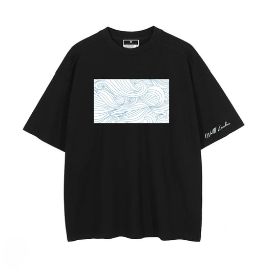 WOLFF | LONDON Waves Oversized T shirt