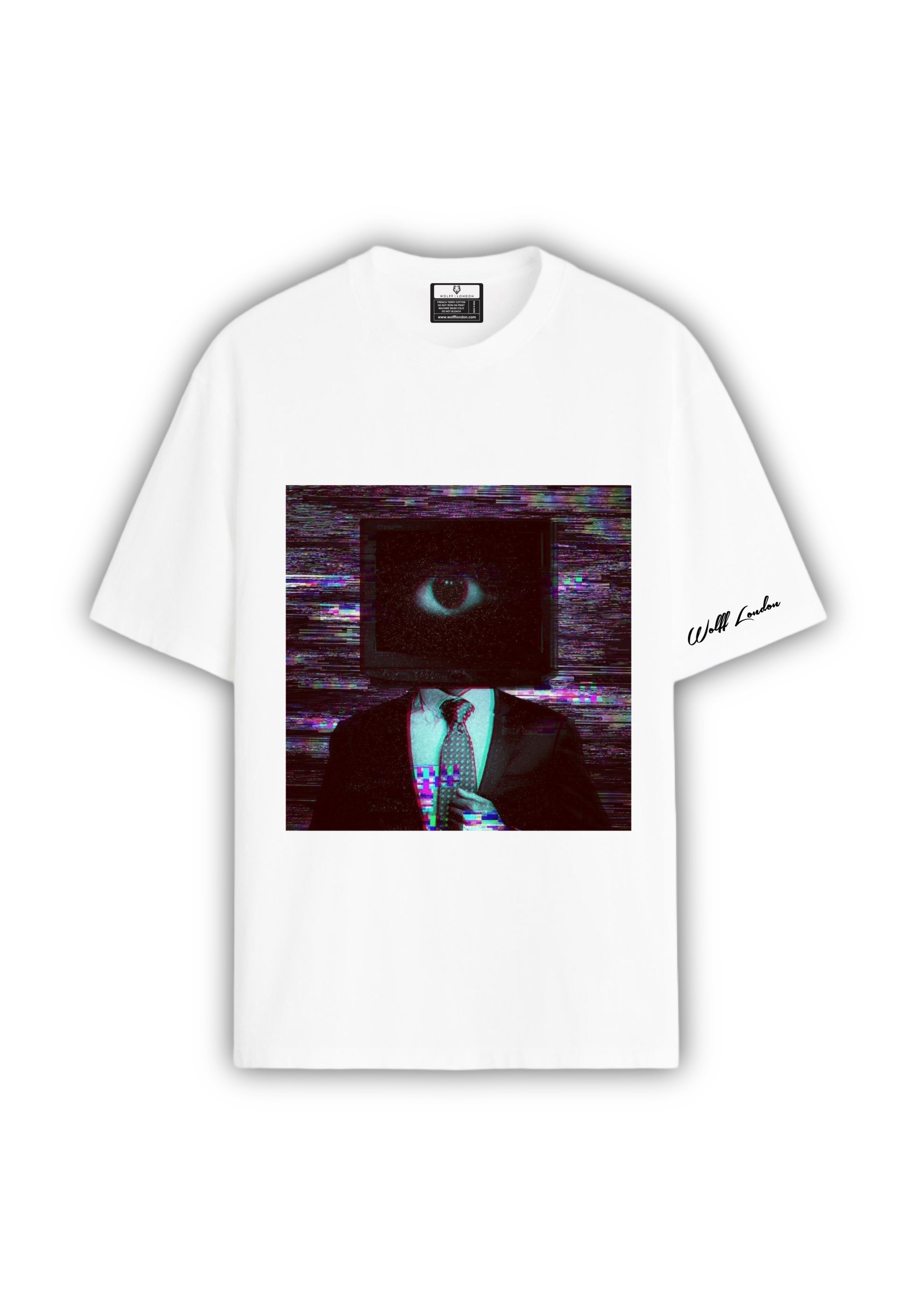 WOLFF | LONDON Glitch Head Oversized T shirt