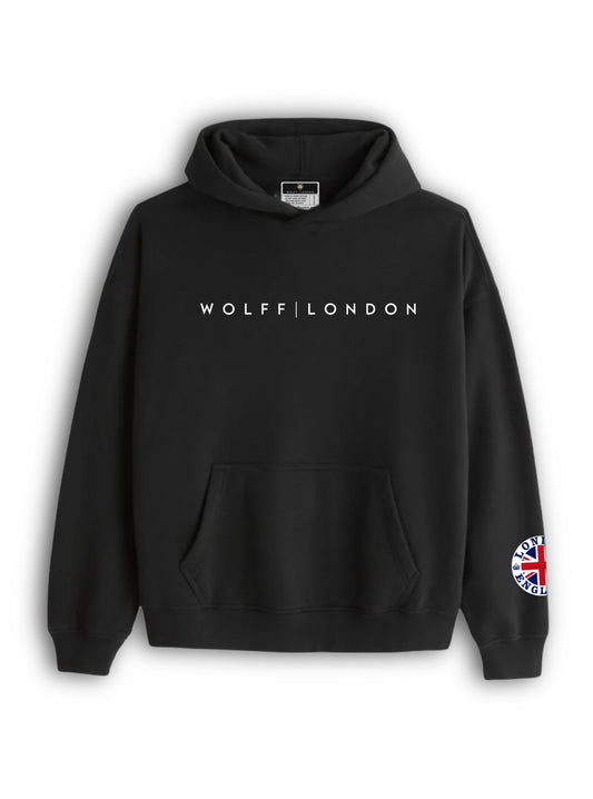 WOLFF | LONDON Black London Oversized Hoodie