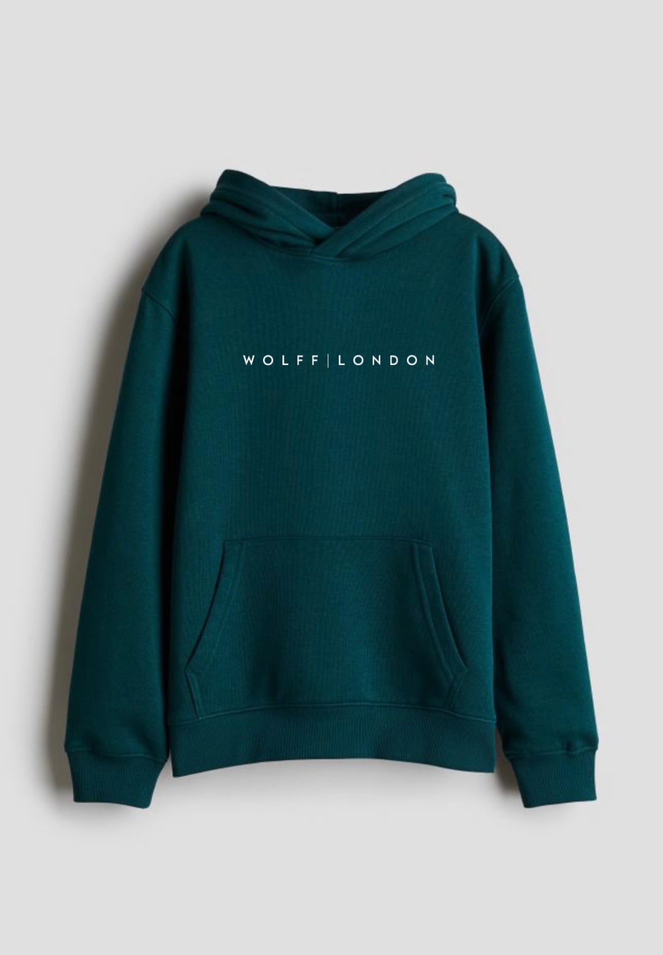 WOLFF | LONDON Green Logo Oversized Hoodie