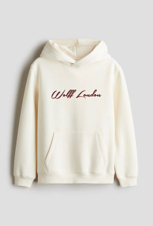 WOLFF | LONDON Italics Logo Oversized Hoodie