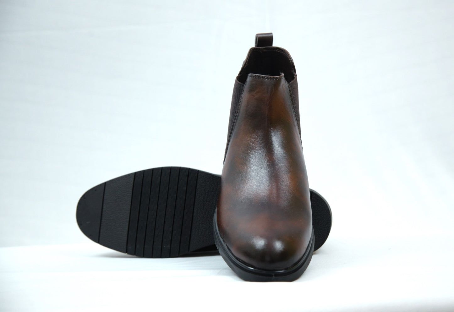 WOLFF | LONDON Dual Shade Black/Brown Leather Shoes