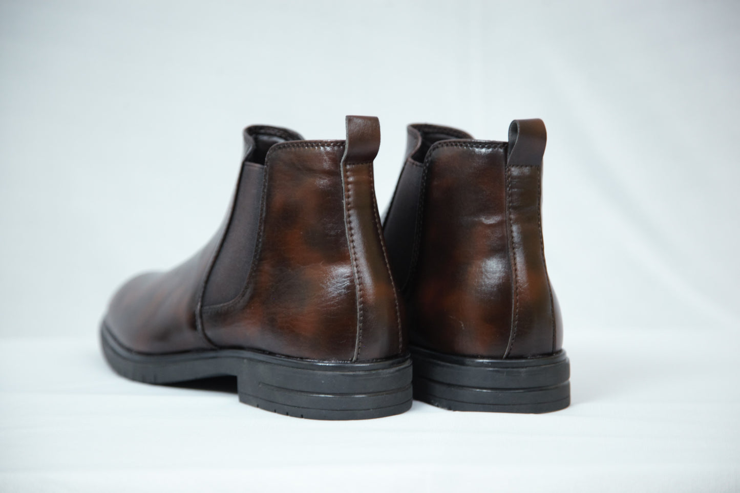 WOLFF | LONDON Dual Shade Black/Brown Leather Shoes