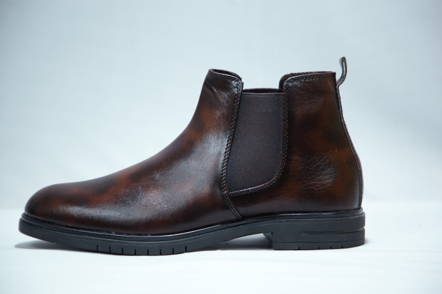 WOLFF | LONDON Dual Shade Black/Brown Leather Shoes