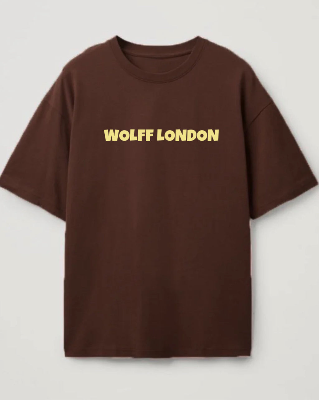 Brown Typography T shirt