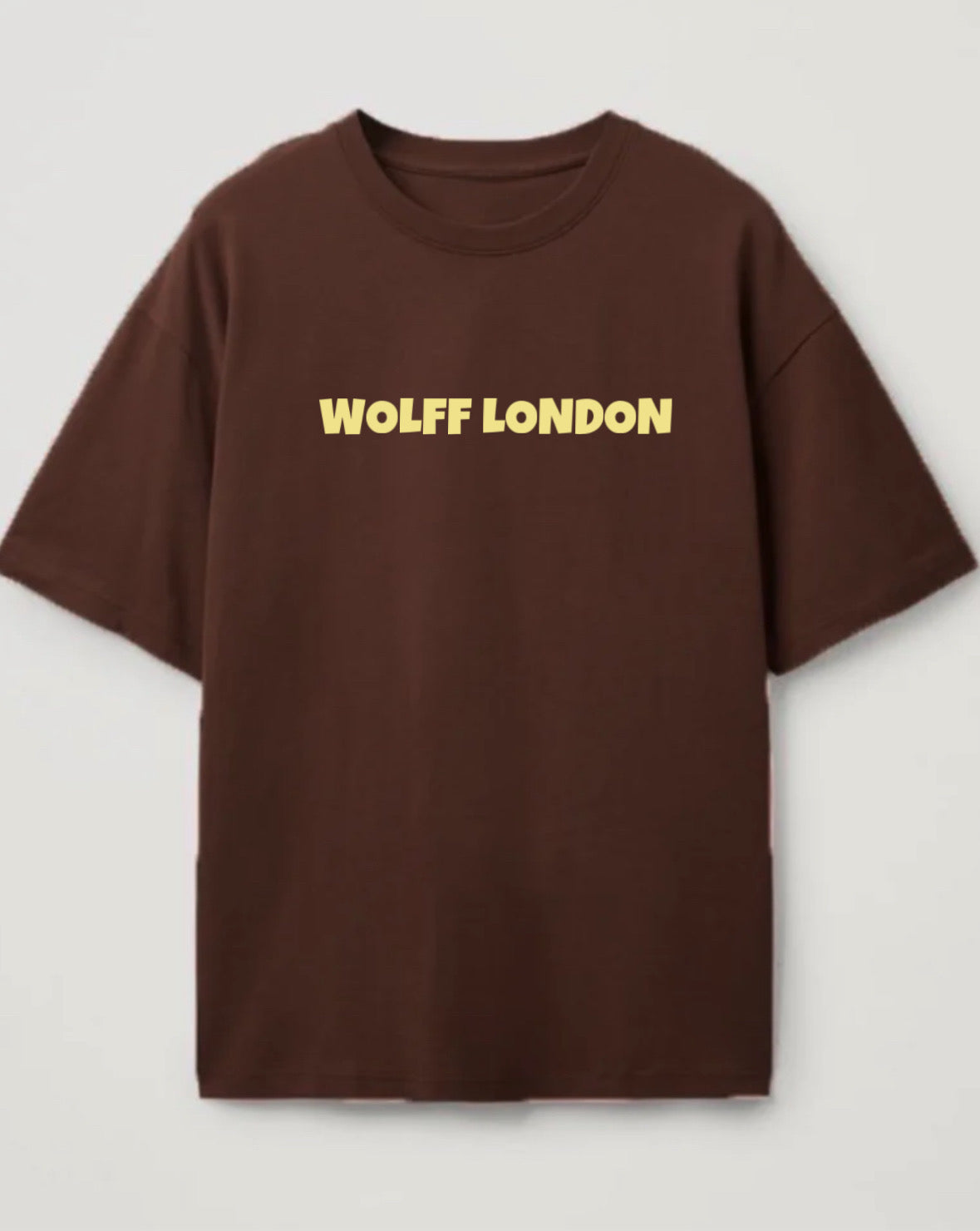 Brown Typography T shirt