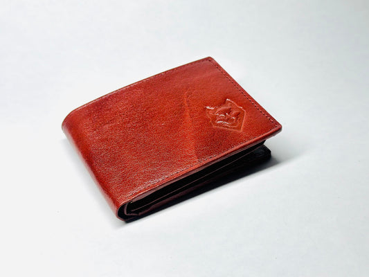 WOLFF | LONDON Genuine Leather Dark Brown Wallet